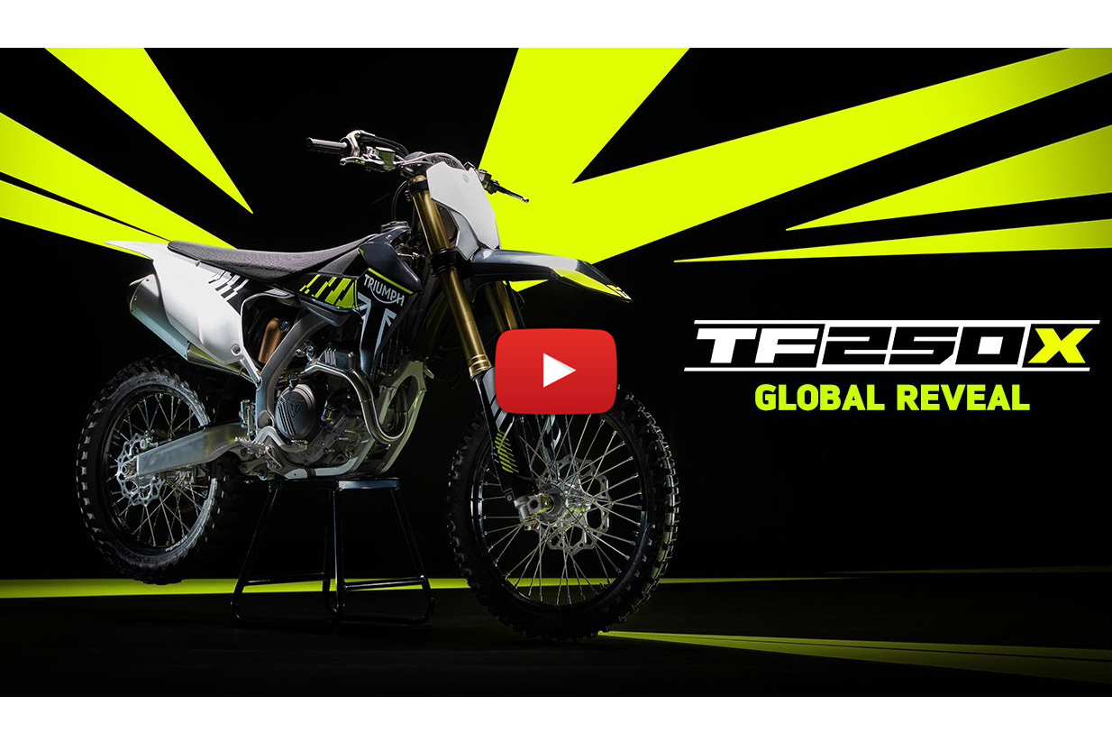 Triumph TF 250-X off-road model reveal video