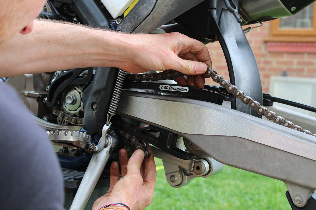 How To Fit TM Designworks Slide N Glide Chain Guide Kit How To Fit TM Designworks Slide N Glide Chain Guide Kit