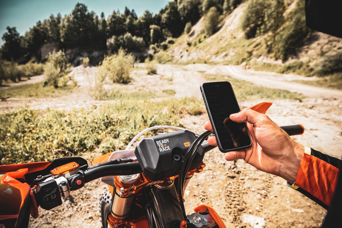 KTM’s Justin Maxwell explains the new app technology on 2021 models