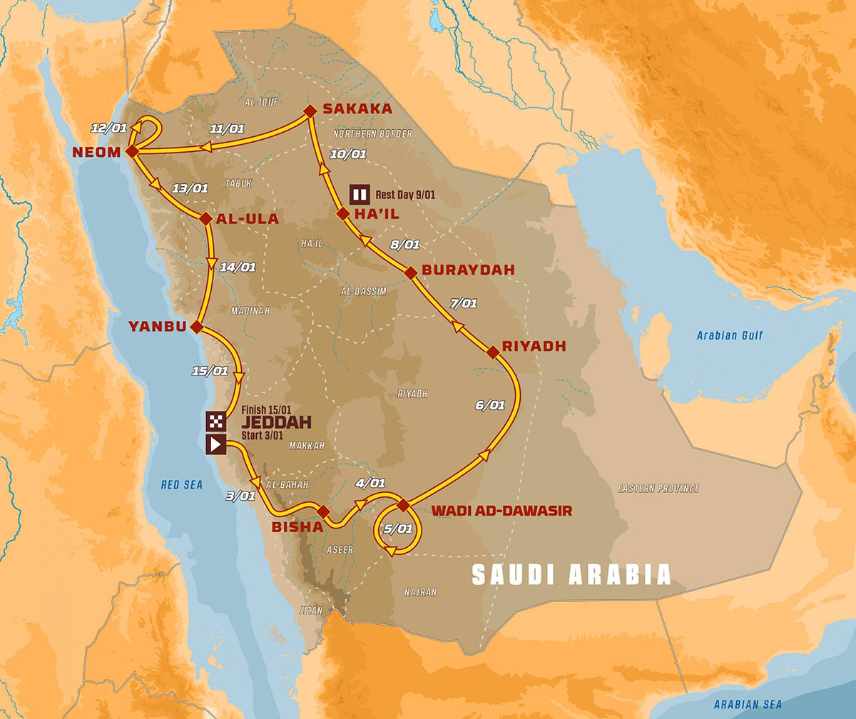 ekspertise ondsindet Rejse 2021 Dakar Rally route revealed
