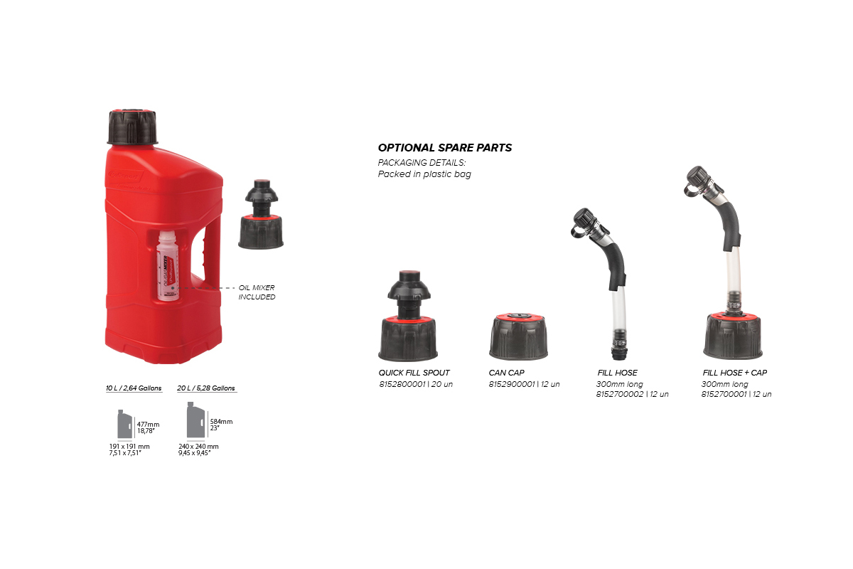 Bidón Gasolina Prooctane 10L + Manguera