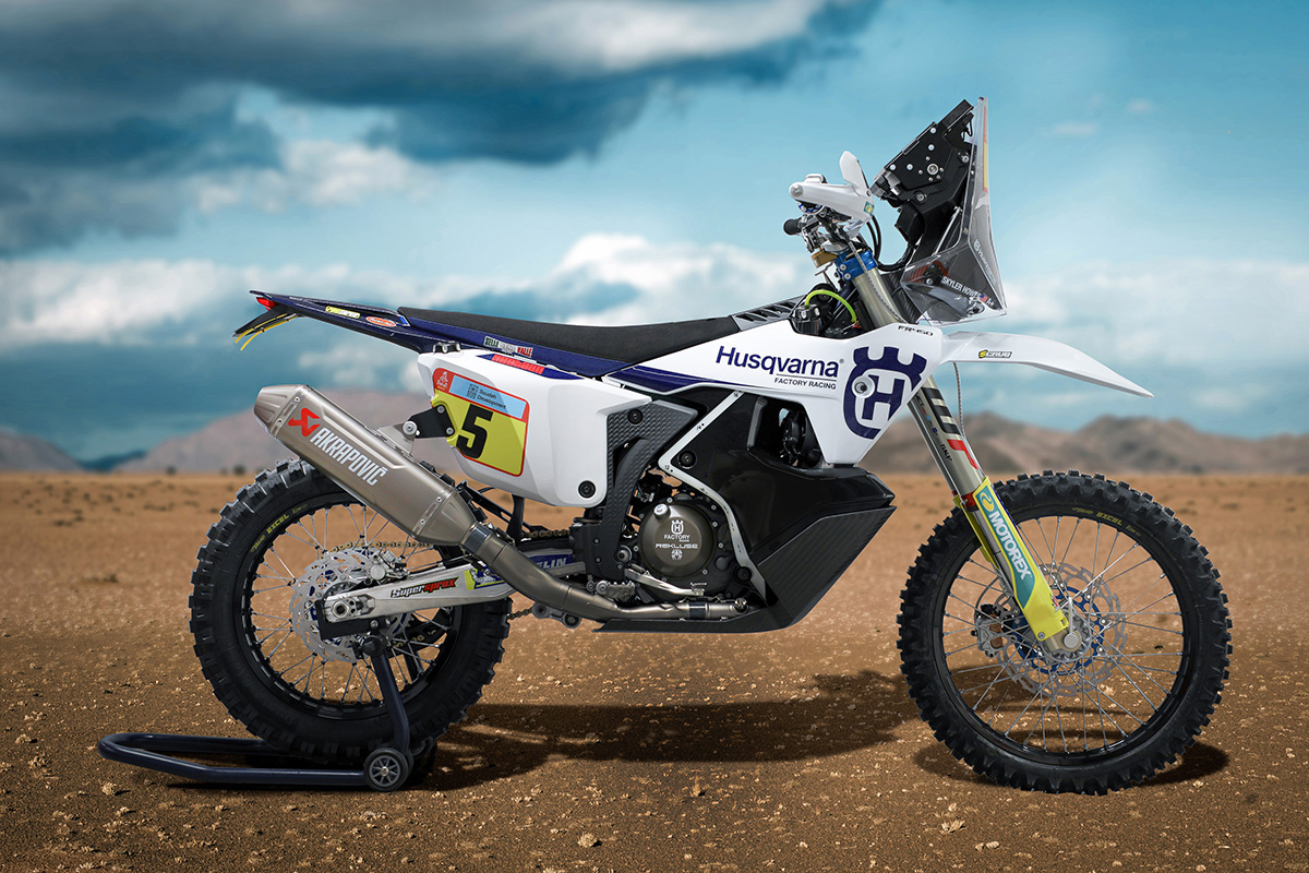 2022 Husqvarna Factory Racing Dakar Rally bikes – no more Rockstar?