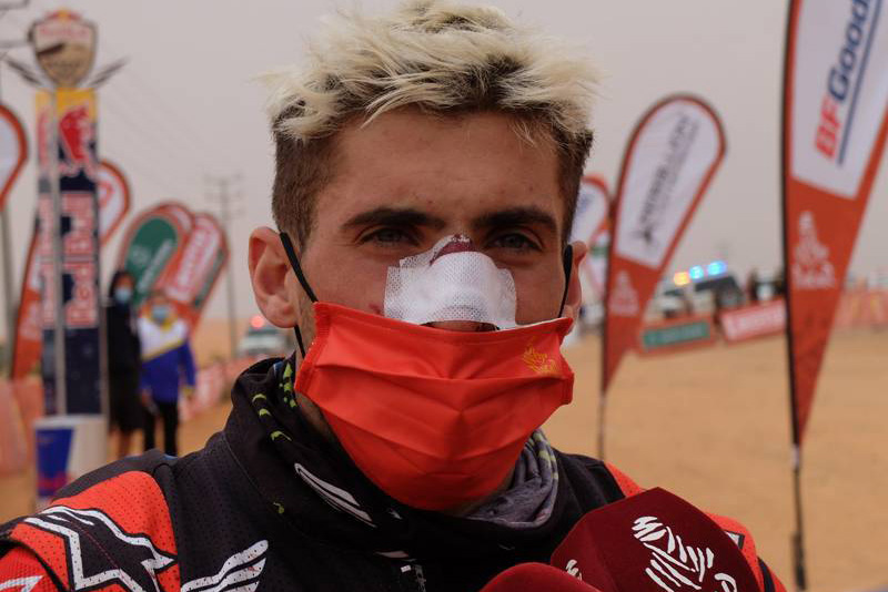 Rally Dakar 2021 Noticias y resultados: Kevin Benavides gana la 5ª etapa a pesar de romperse la nariz