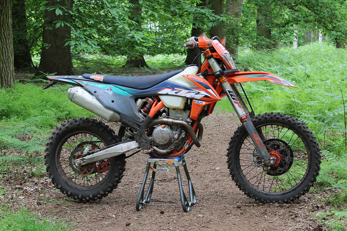 Hanging: What 3hrs of hard, Cross-Country Enduro did to our KTM 350 EXC-F test bike
