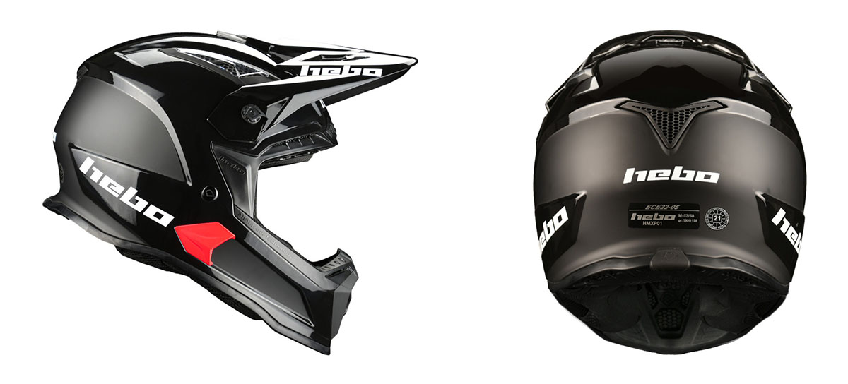 Casco hebo enduro stage III blanco