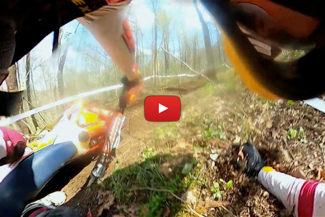 Getting taken out by a deer in US Sprint Enduro POV with Josh Toth