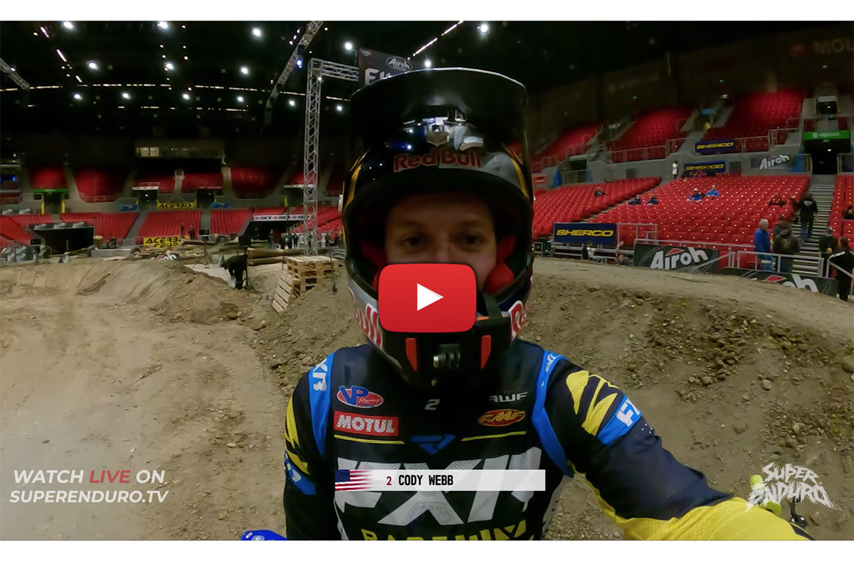 SuperEnduro GP of Hungary: Onboard track preview with Cody Webb
