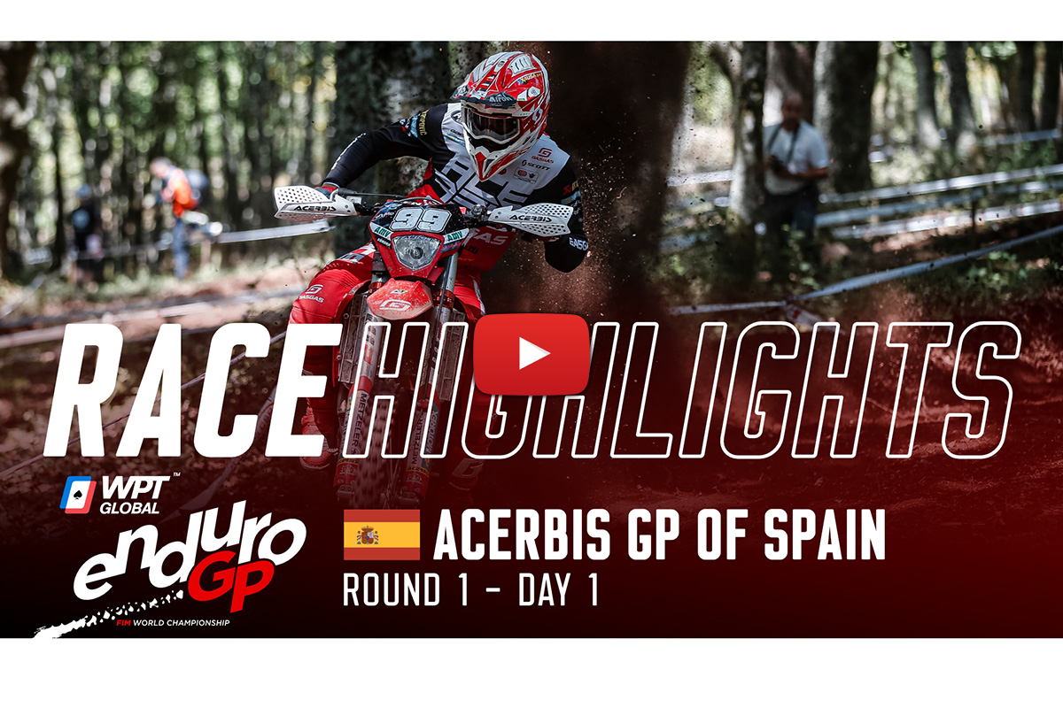 2022 EnduroGP: Day 1 video highlights from the Spanish GP