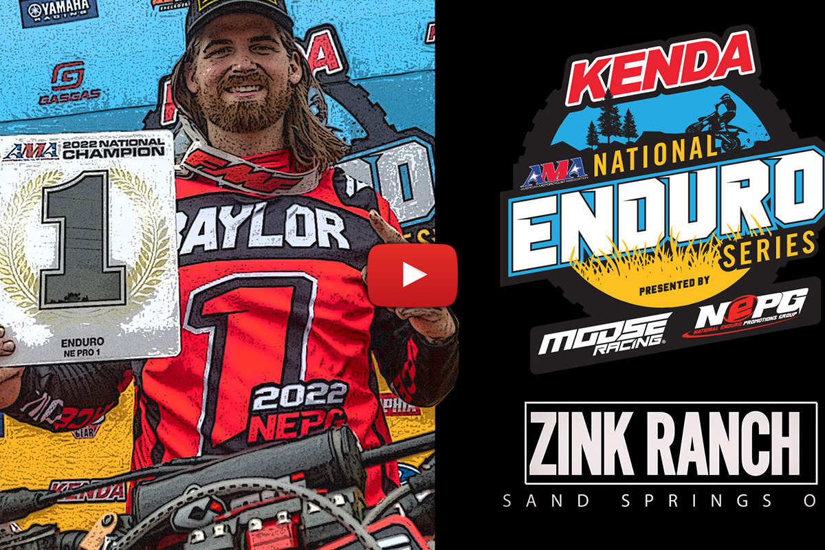2022 Zink Ranch AMA National Enduro video highlights