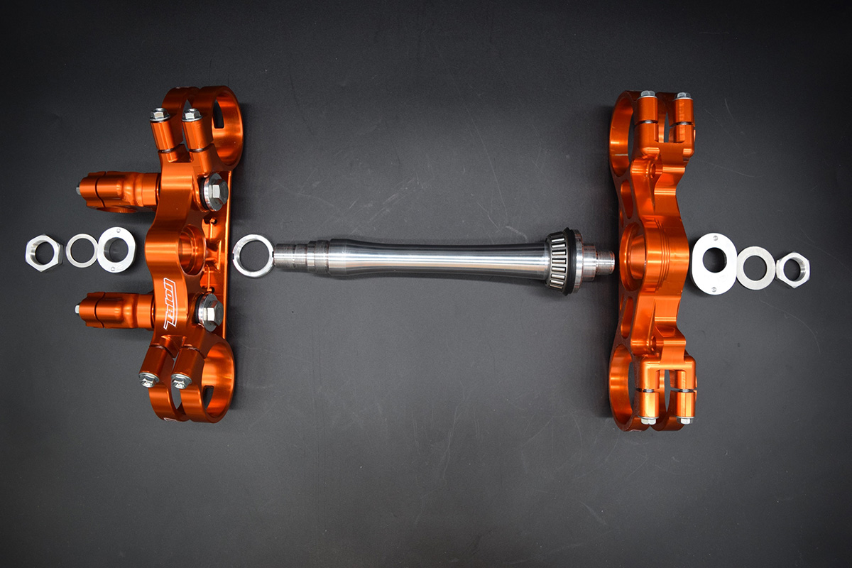 Quick look: New Talon adjustable off-road triple clamps