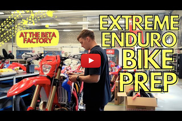 Jonny Walker Beta Factory Extreme Enduro Bike Prep