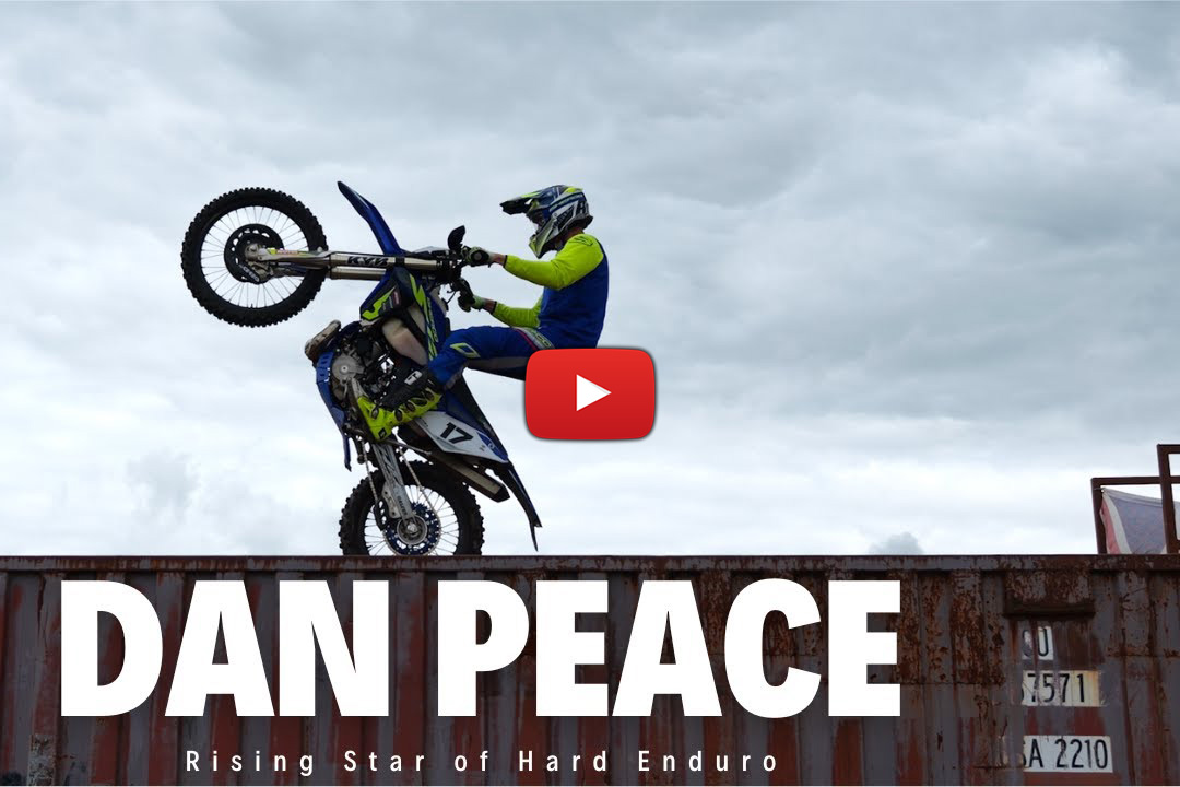 La increíble técnica de Dan Peace con moto de enduro