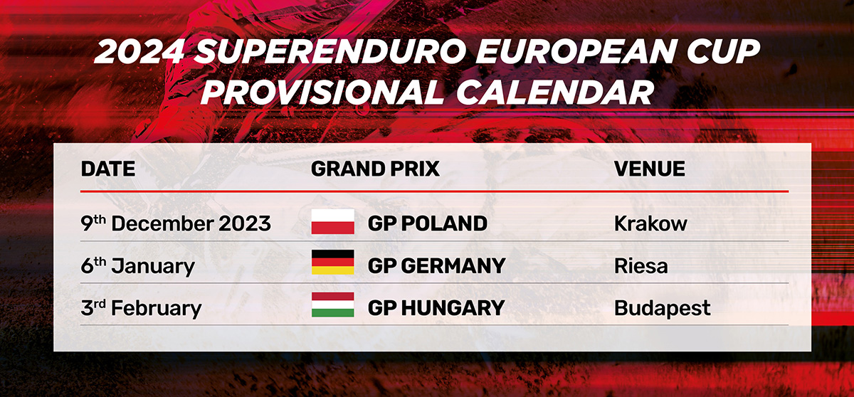 2024 European SuperEnduro Championship calendar announced