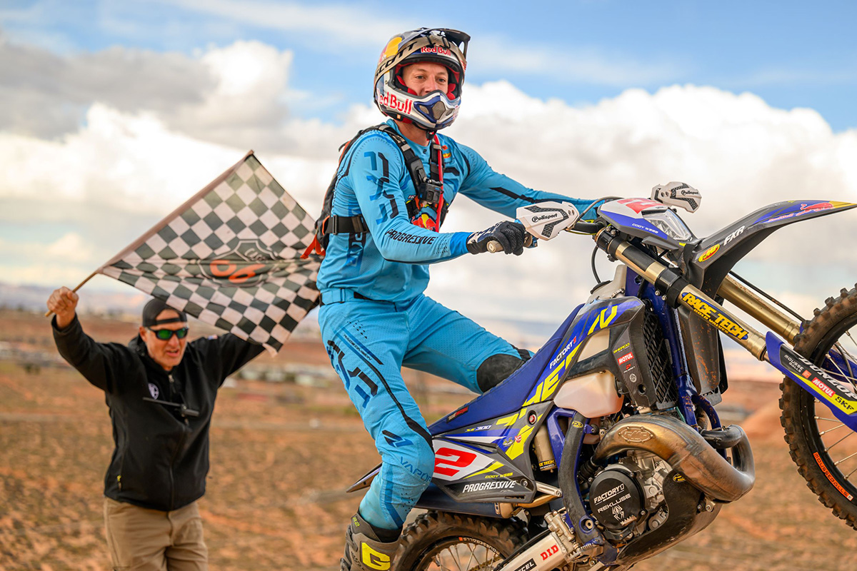 Cody Webb waves goodbye to Sherco