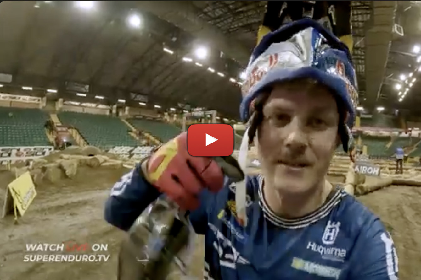 2024 SuperEnduro: Billy Bolt onboard track preview for Newcastle final round