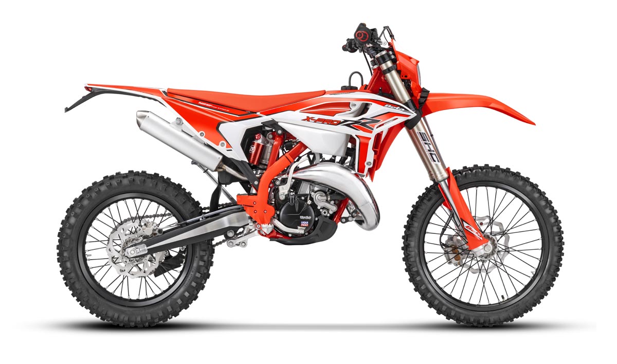 First Look: Beta 2025 RR X-Pro aimed at trail and hard enduro with 125 and 300 two-stroke engine updates