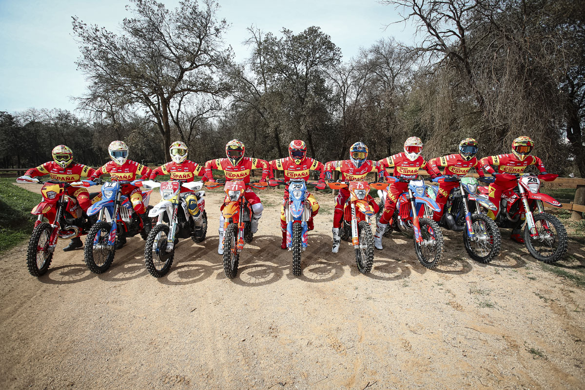 Los equipos que representarán a España listos para los ISDE 2024 - Josep García lidera la escuadra de Trofeo en casa