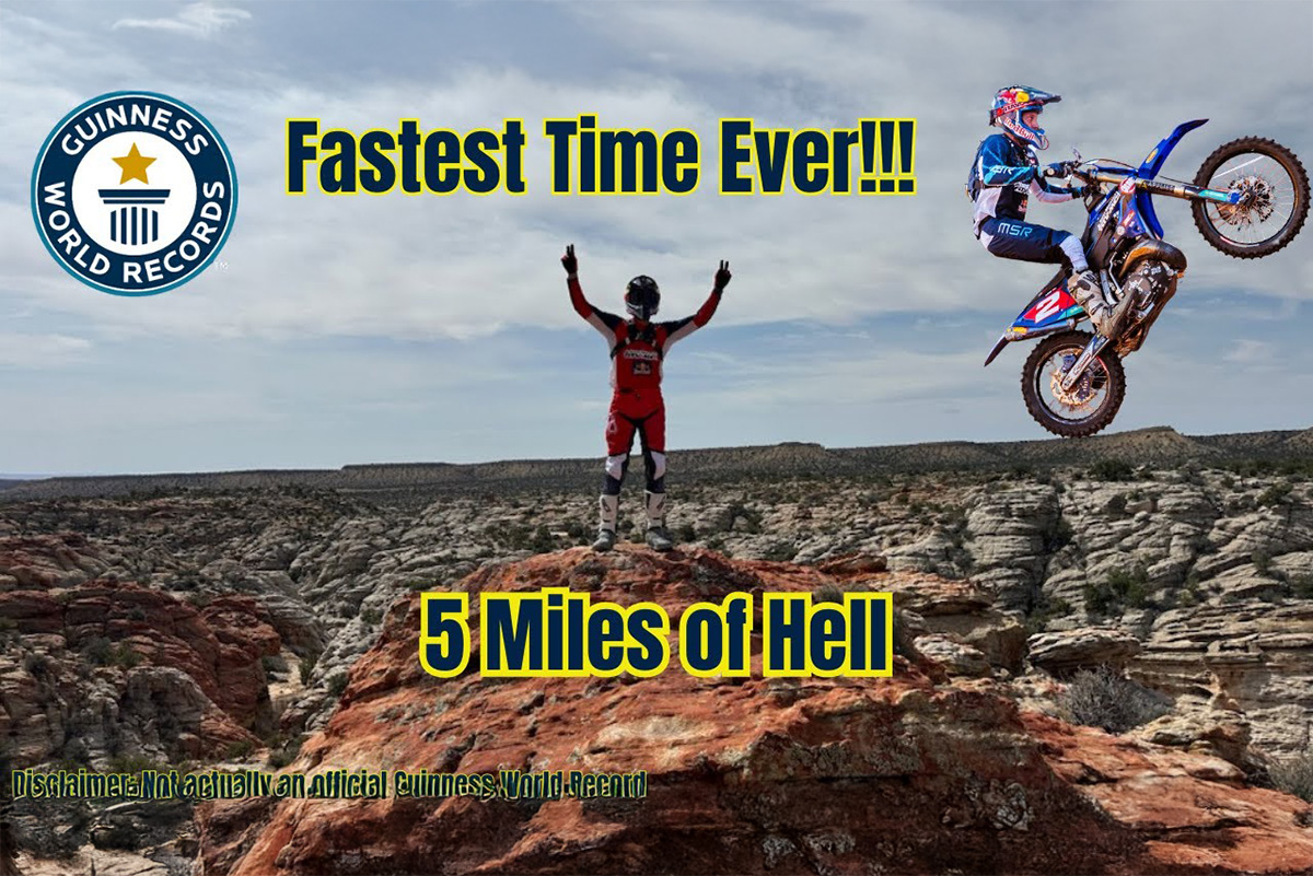 5 Miles of Hell: Cody Webb pulveriza el récord con su Yamaha YZ250X  