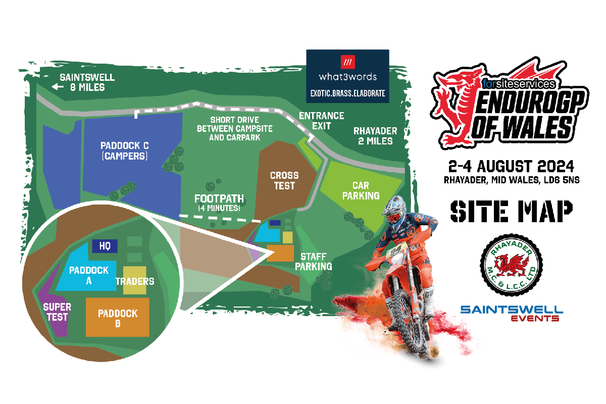 EnduroGP of Wales: 2025 Rnd 4 Entry List and spectator schedule