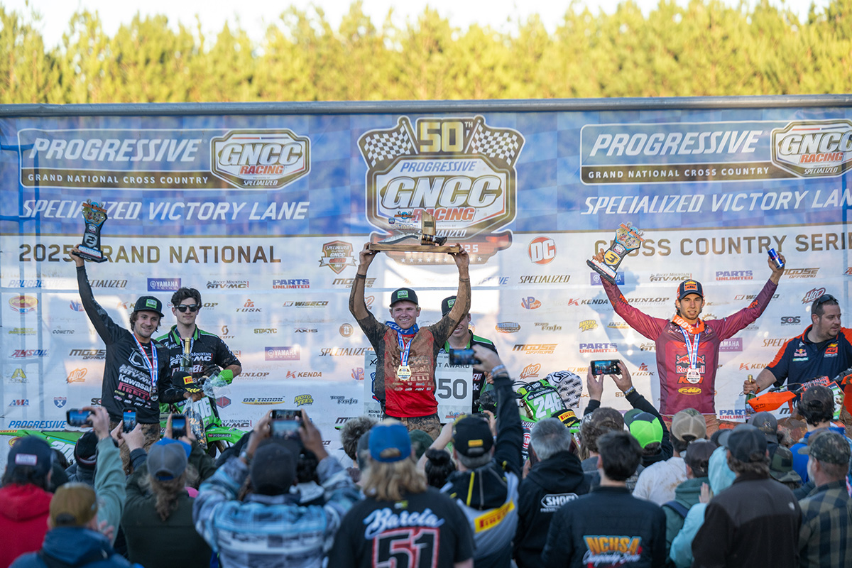 Big Buck GNCC Results: XC2 250 Class Sweep Overall Podium at Season Opener