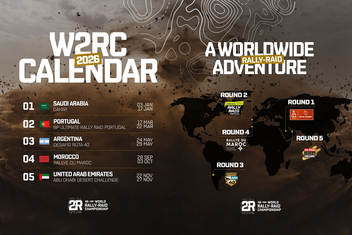 2026 World Rally-Raid Championship Calendar Announced – 5 rounds, 4 continents