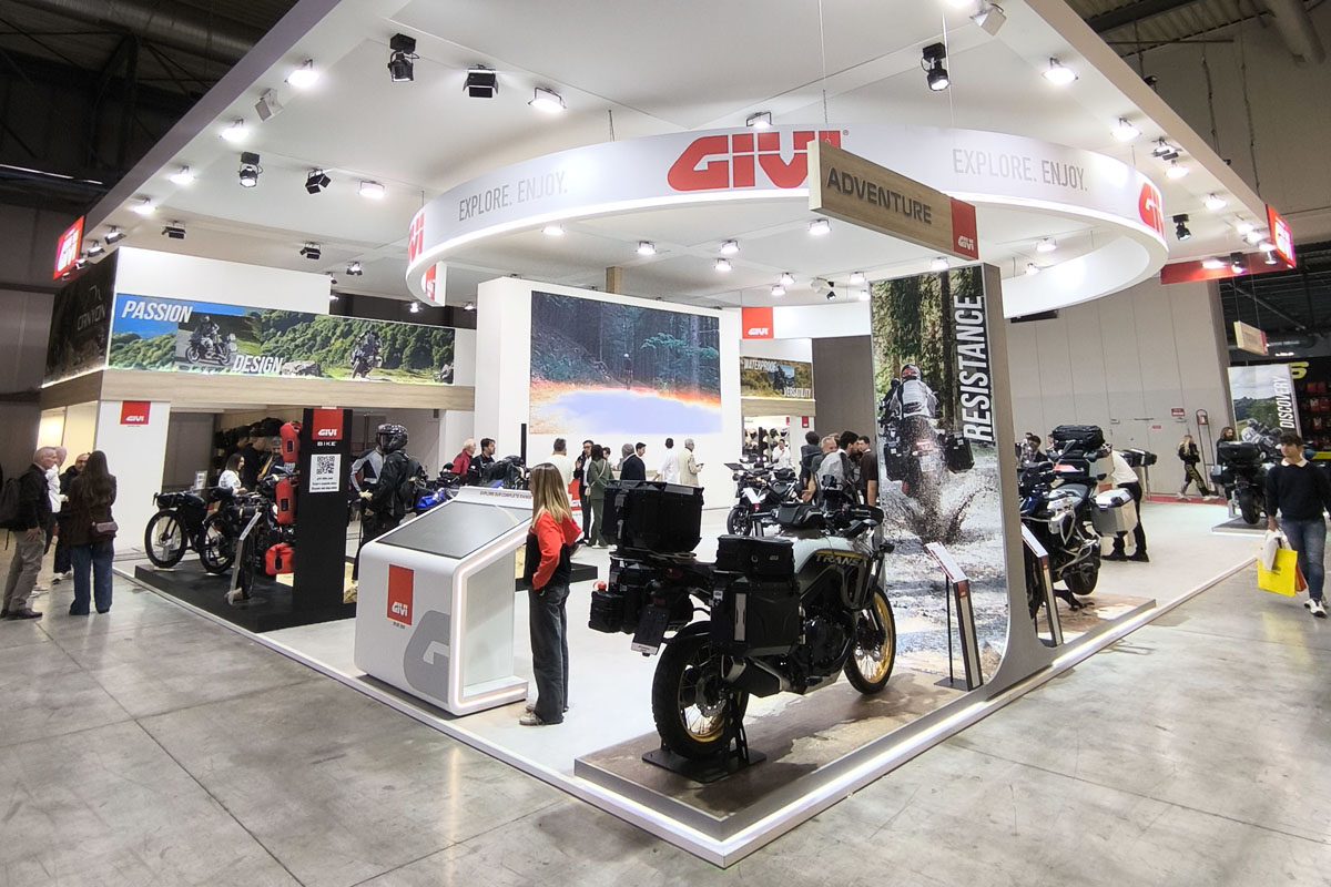GIVI presenta en EICMA 2025 sus últimas innovaciones para motos trail y adventure