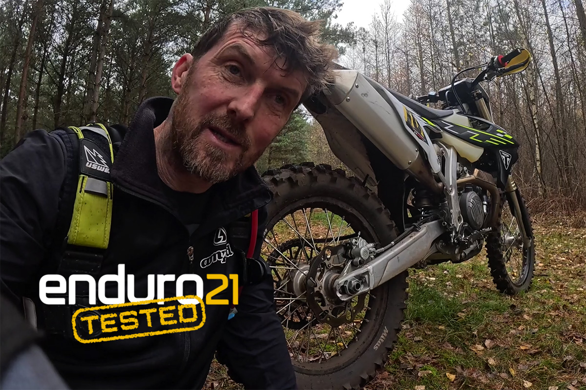 Triumph TF 250-E Woods Enduro Bike Test Video