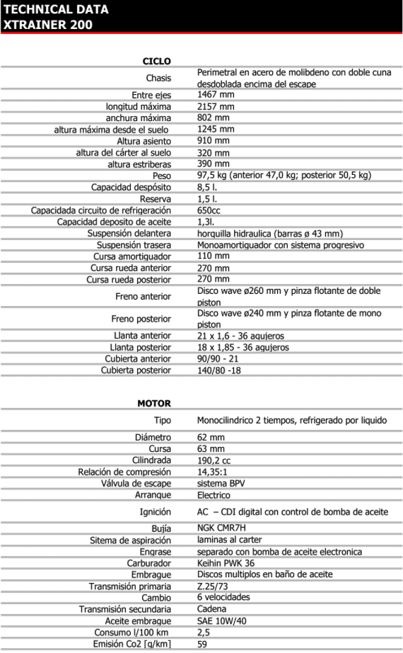 xtrainer_200_especificaciones_tecnicas